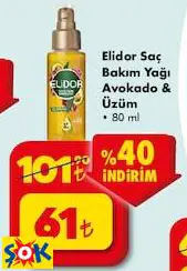 ELİDOR SAÇ BAKIM YAĞI AVOKADO & ÜZÜM ELİDOR SAÇ BAKIM YAĞI AVOKADO & ÜZÜM